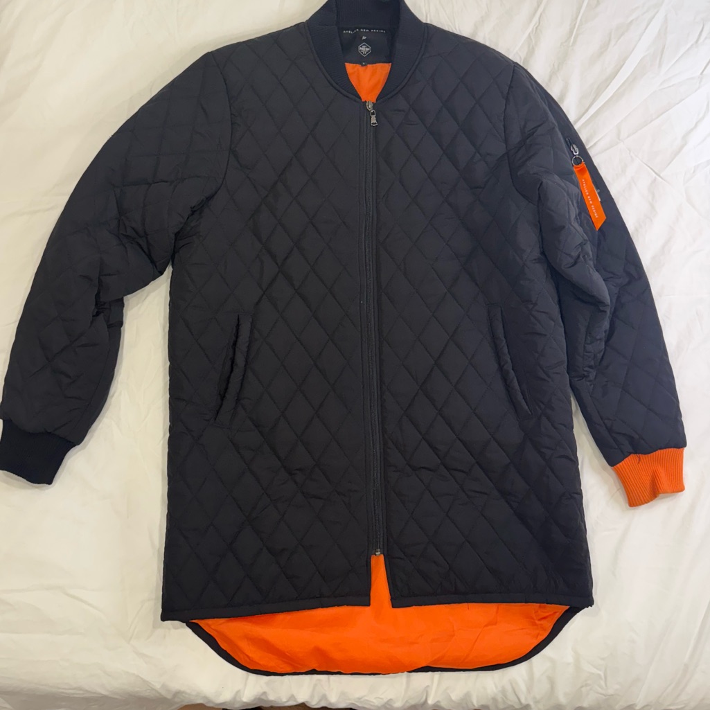 Atelier New Regime For Get Fresh Company - Black/Orange Quilted Jacket